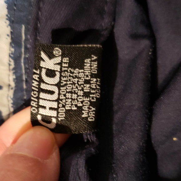 Original CHUCK Bucket Hat Blue Grey Floral Tropical Print Unisex - Picture 6 of 6